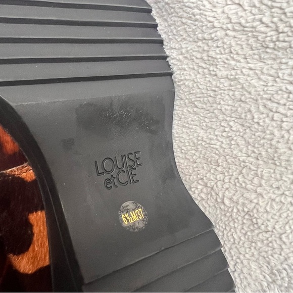 Louise et Cie Zareb Animal Print Leopard Calf Hair Leather Ankle Chelsea Boot - Picture 9 of 15